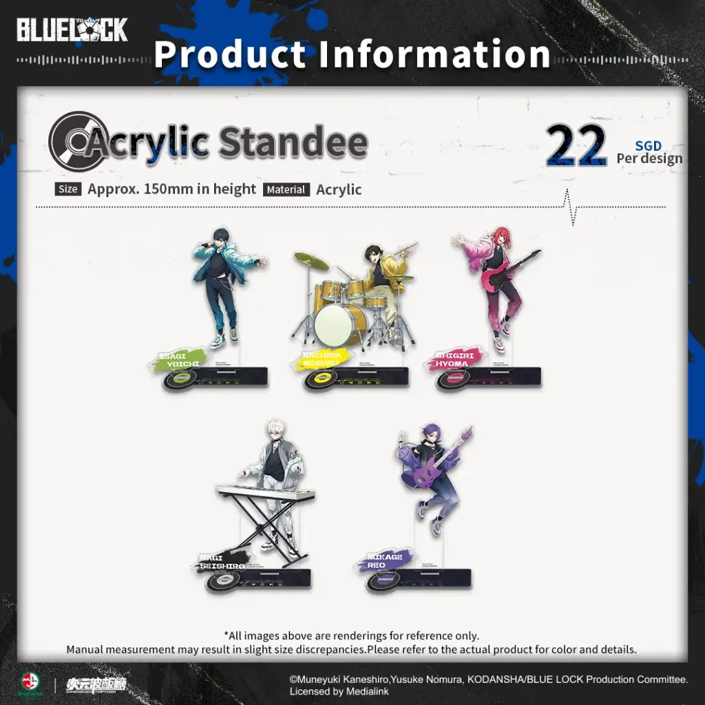Blue Lock  Absolute Soundwave Acrylic Standee - Yoichi Isagi