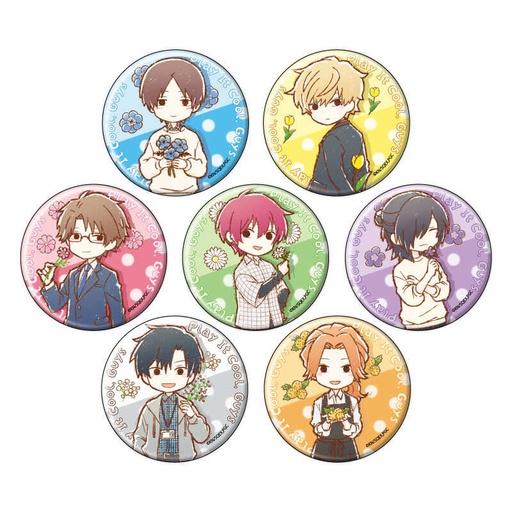 [1253535] (PO) Can Badge Play It Cool, Guys 14 Flower Ver. (Graff Art Illustration) [BOX]