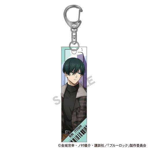 [1276944] (PO) Blue Lock Acrylic Stick Key Chain Itoshi Rin Travel