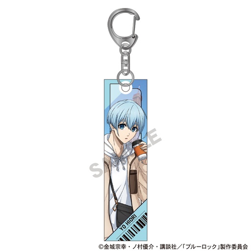 [1276951] (PO) Blue Lock Acrylic Stick Key Chain Hiori Yo Travel