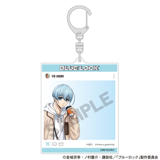 [1277194] (PO) Blue Lock SNS Style Acrylic Key Chain Hiori Yo Travel
