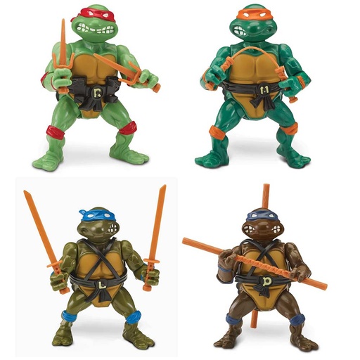 [12821] Teenage Mutant Ninja Turtle Retro Collection - Donatello, Leonardo, Michelangelo & Raphael set