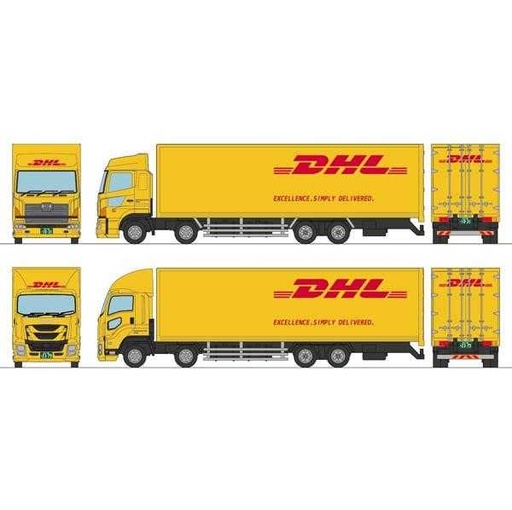 [4543736287872] (PO) The Truck Collection 1/150 scale - DHL Semitrailer Set (5)