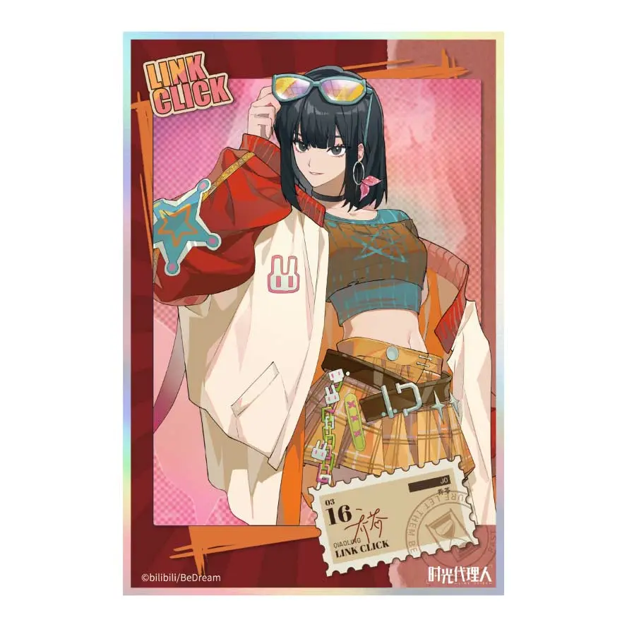 Link Click Highway Star Glitter Shikishi - Qiao Ling