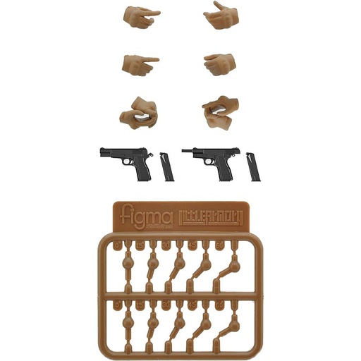 [6314240] (PO) LittleArmory-OP06 figma Tactical Gloves 2 Handgun Set (Tan)