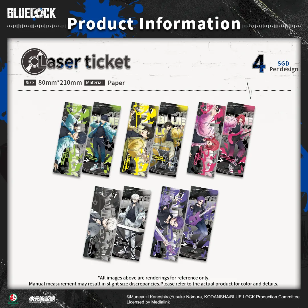 Blue Lock  Absolute Soundwave Laser Ticket - Hyoma Chigiri