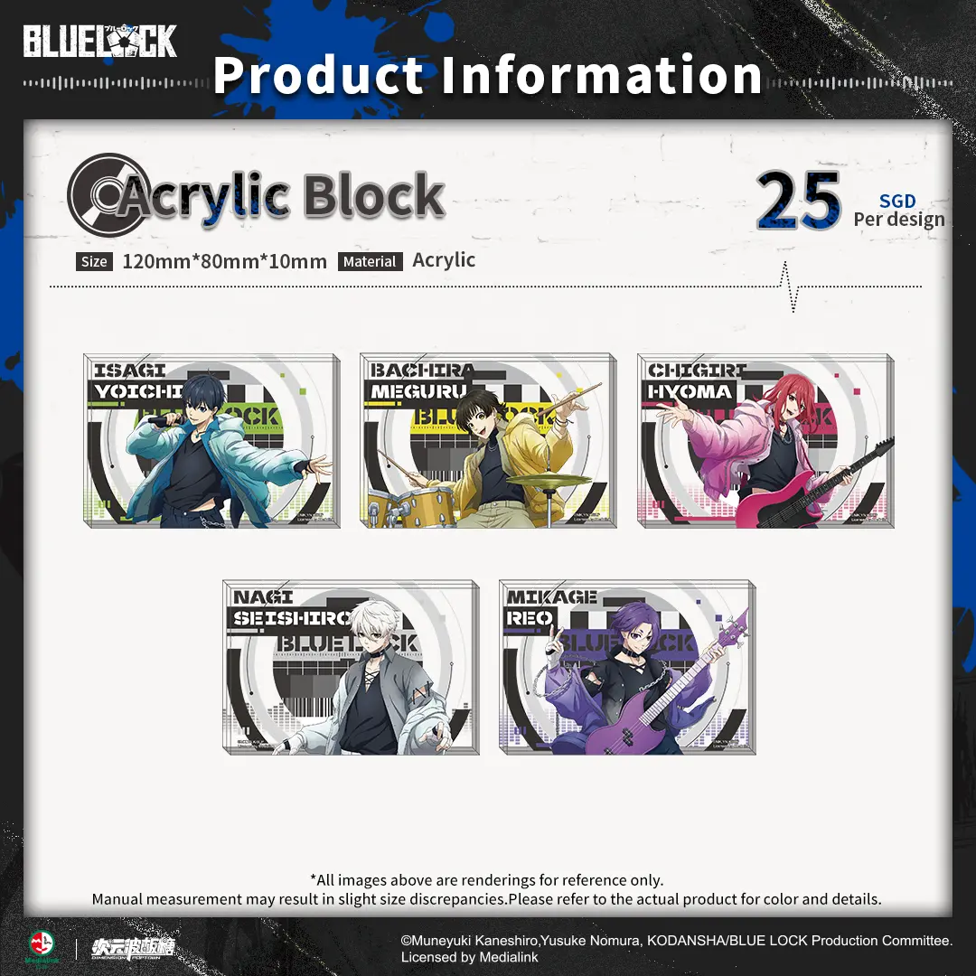 Blue Lock  Absolute Soundwave Acrylic Block - Yoichi Isagi