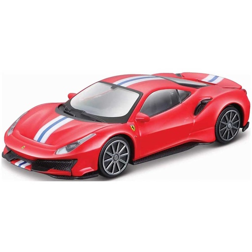 [4904810163008] Tomica Presents - Ferrari Burago Race & Play series 1:64 Ferrari 488 Pista (Red)