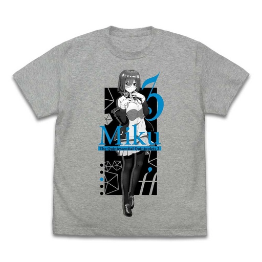 [0199636] (PO) The Quintessential Quintuplets: Nakano Miku T-Shirt Mix Grey - (L)