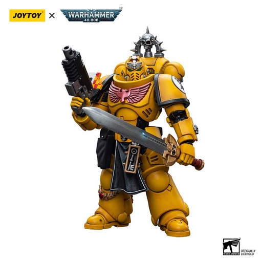 [0377714] Joytoy Warhammer 40k - Imperial Fists Lieutenant with Power Sword (JT7714)