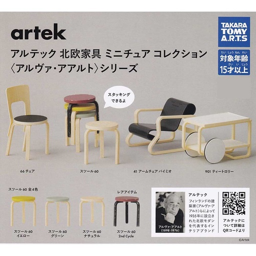 [0885808] Artek Scandinavian Furniture Miniature Collection Alvar Aalto Series